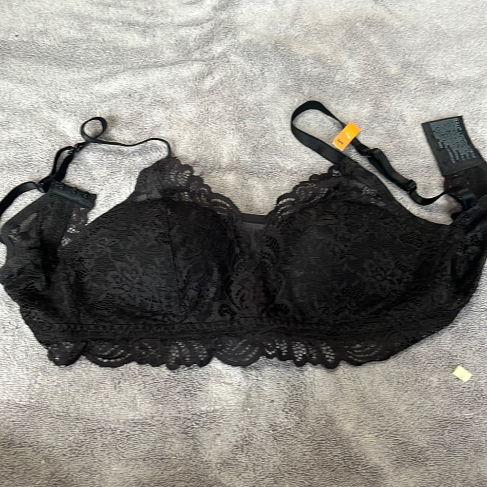 Lace black bra